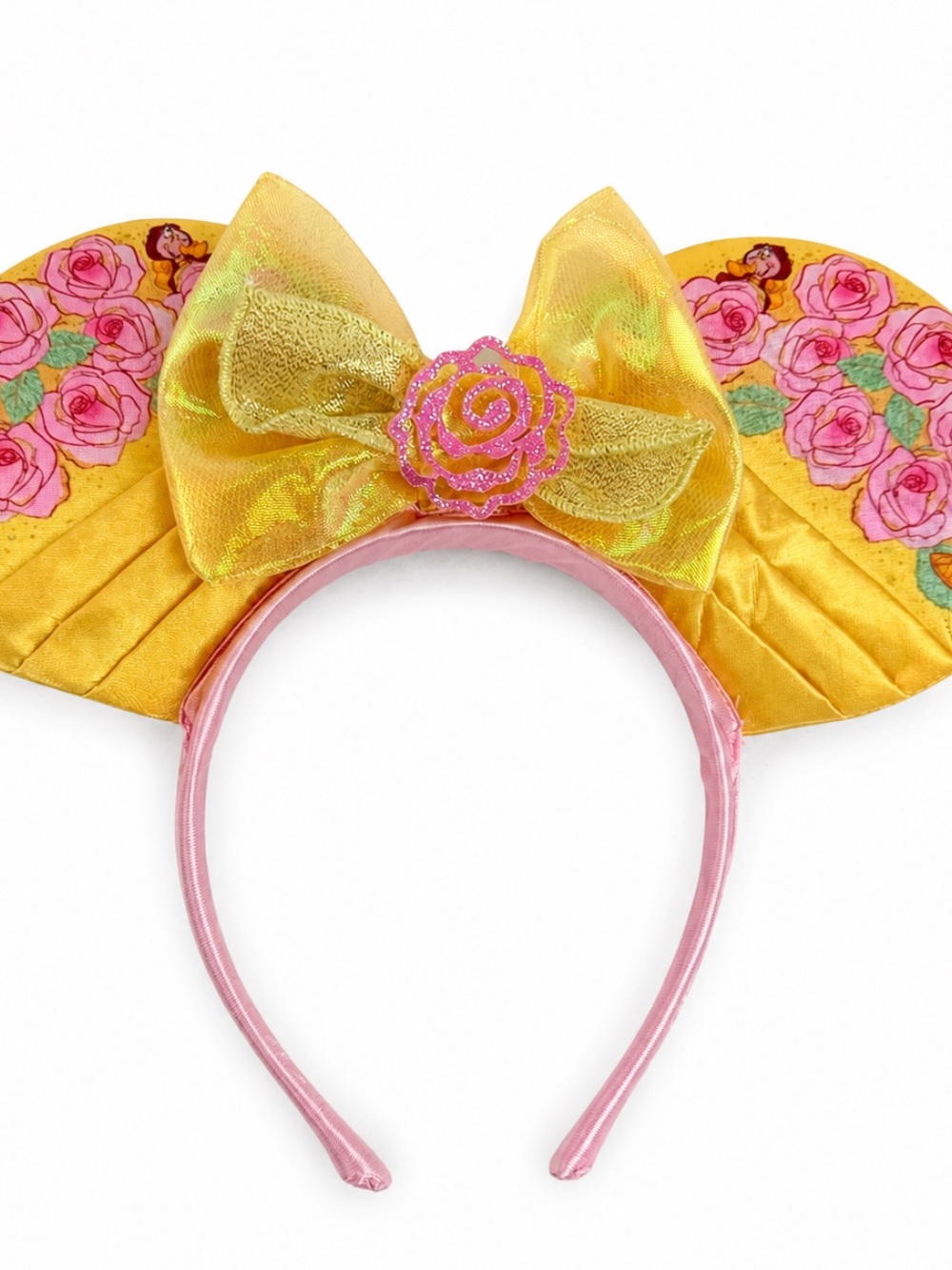 Disney Parks Beauty & The Beast Belle Floral Minnie Ears